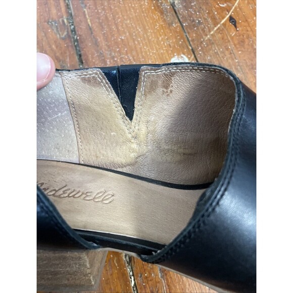 Madewell Lucie Asymmetrical Loafer Black. Leather Point Toe Size 9 - Picture 7 of 9